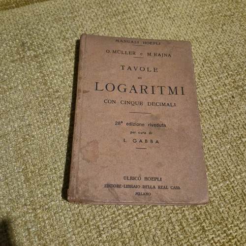 Tavole logaritmi con cinque - tavole, di