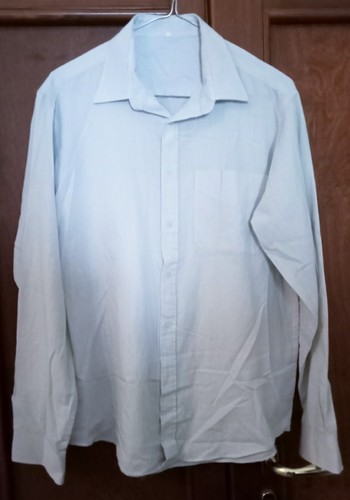 Camicia righe uomo azzurra - a,