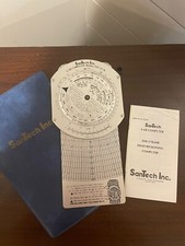 Computer SanTech E-6B FDF-57B/60B Dead Reckoning computer con custodia e libretto 