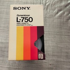 'Blank' Betamax Beta Betacord Cassette Tape Sony Dynamicro L-750 From The 1980's
