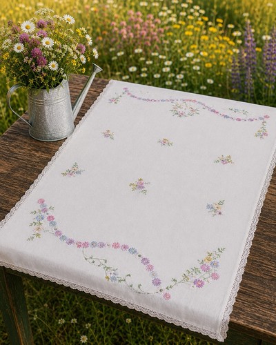 Vintage hand embroidered - hand,