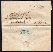 PREFILATELICA LOMBARDO VENETO 1842 da Venezia per Noale