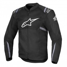 Giacca Alpinestars Uomo HONDA - T-SPS Air V2 Textile (Nero/Grigio Scuro/Grigio Ghiaccio)