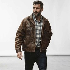 Giacca uomo pelle - , marrone