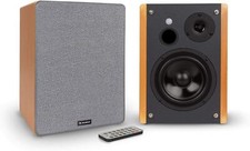 Auna Linea 400 A Altoparlante Stereo Attivo da Scaffale Effetto Legno Prodotto B