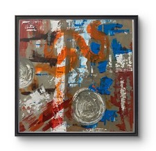 Quadro astratto 40x40 cm acrilico su tela FREEDOM di Cacace Antonio 40x40