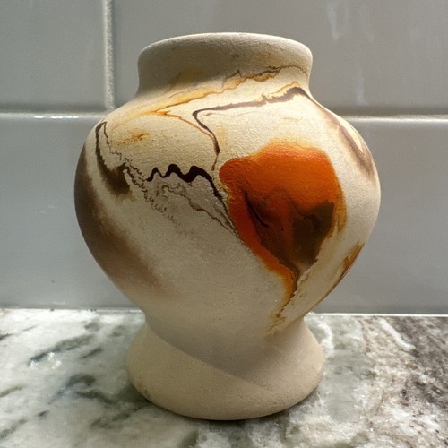 Nemadji pottery usa vaso - usa, 3,5"