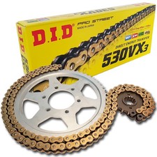 Kit catena DID acciaio 530VX3