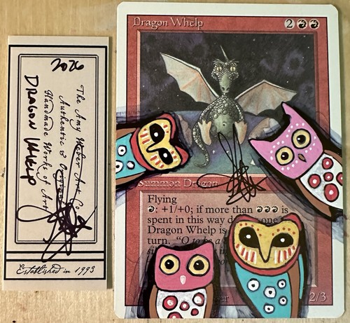 Mtg dragon whelp revisionato - whelp,