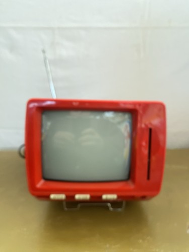 Televisore rosso vintage cgm - televisore,