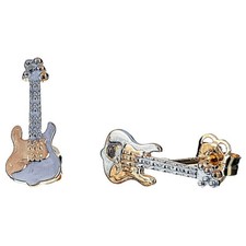 Orecchini oro 333 chitarra elettrica Rockys 1 paio