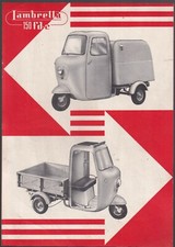 Volantino (Flyer) Motofurgoncino Lambretta 150 fd-c  Innocenti Motor-scooter