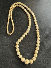 Collana antica di perle rosa