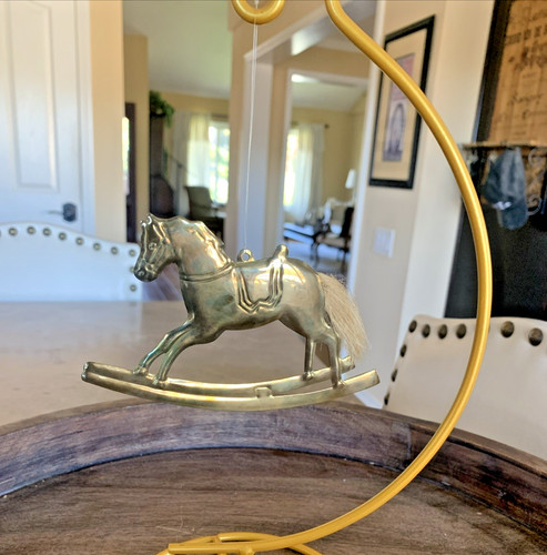 Decorazione cavallo dondolo - cavallo, a