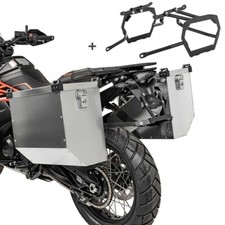 Valigie Alu per BMW R 1200 GS Exclusive / Rallye 17-18 Atlas 2x34l telaietto