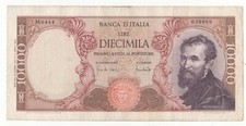 10000 LIRE MICHELANGELO DECR