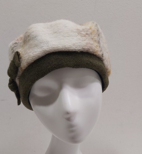 Cappello basco fantasia beige - basco,
