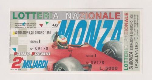 Biglietto lotteria monza - monza,