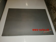 Rare ancienne brochure commerciale Peugeot 205 Turbo 16 1984 FR