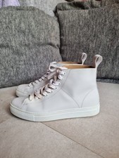 VIVIENNE WESTWOOD Logo high top leather sneakers in white size 39 Trainers
