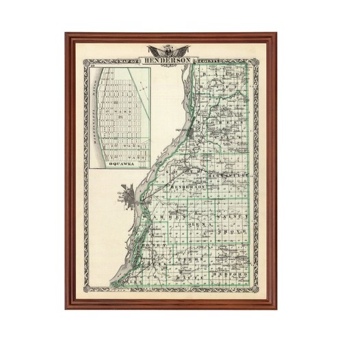 Vecchia mappa della contea - , di