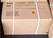 USA MRE scatola A o B, isp. Data 04/2028, confezione singola, ristorazione di emergenza 