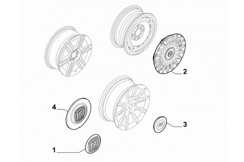 735463061 copricerchi fiat - -,