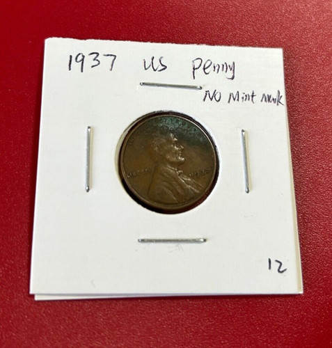 1937 penny coin senza - coin,