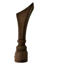 Swish Terminale Finale Ø20 Mm Bastone Aste Tenda Tende Metallo Acciaio Corten 