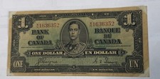 1 DOLLAR 02.01.1937 BANK OF