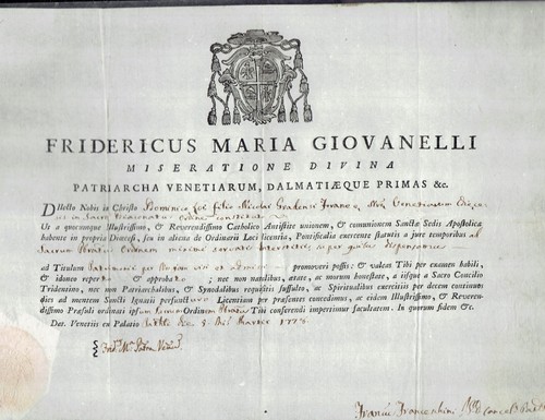 Documento antico del - antico,
