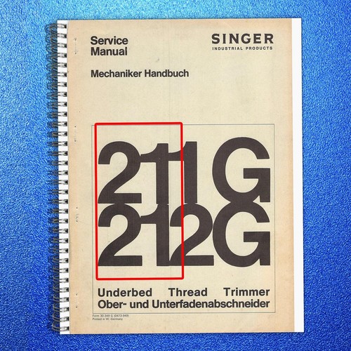 Singer 211g 212g - 211g, underbed