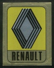 RENAULT Adesivo / Figurina PANINI Stickers Automobilismo