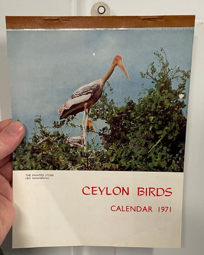 Calendario ceylon birds 1971 - calendario,