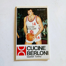 ADESIVO - Cucine Berloni Basket Torino. Meo Sacchetti, 7,0 x 11,5 cm. ♡ OTTIMO ♡