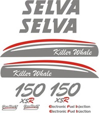 KIT ADESIVI SOSTITUTIVI PER MOTORE FUORIBORDO SELVA killer 150 HP SPED GRATUITA