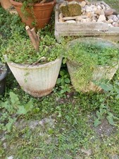 2 x Vaso in cemento graniglia fioriera da giardino esterno