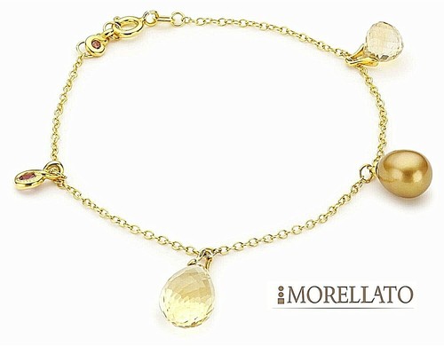 Bracciale con pendenti oro - bracciale,