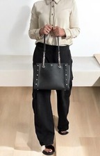 Borsa MCM in pelle logo