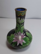 Vaso vintage metallo smalti - vintage,