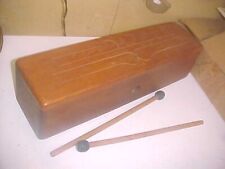 20 IN. MANDILE TONGUE DRUM + 2 Bastoncini -Bel Suono-4 Note Legno 20 Pollici