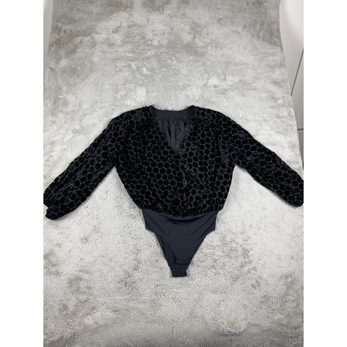 Body zara top velluto pois - velluto,