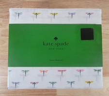 Set lenzuola Kate Spade Queen 4 pezzi libellula 100% cotone percalle