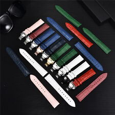 Cinturino orologio pelle pitonato fibbia farfalla 18-20-22-24mm rosso verde blu