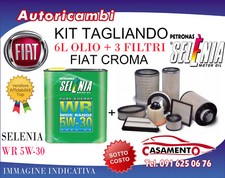 KIT TAGLIANDO FIAT CROMA 2.2 MPI 108KW 16V- 3FILTRI + 6L OLIO SELENIA 5W30