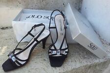 Sandali/scarpe estate donna Solo Soprani. Vera pelle. Nero. Misura 36