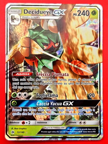 Carta pokemon decidueye - pokemon, gx