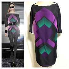 Abito Gucci Art Design maniche corte da sera 38 #oldmoney