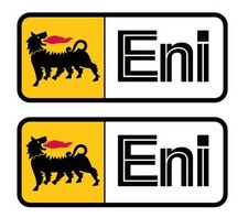 Set 2 Adesivi Agip ENI Logo