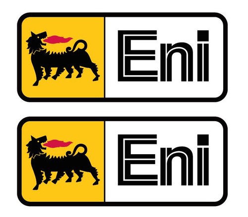 Set adesivi agip eni logo - 2,